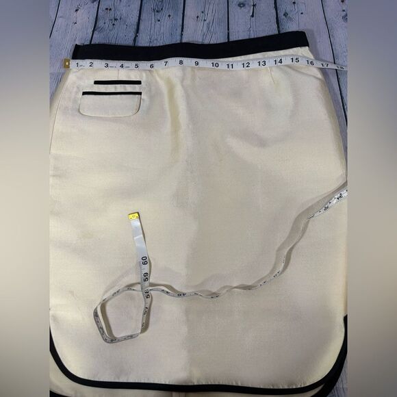 J Crew Collection Silk Tuxedo Black Cream Chic Formal Wedding Jacket 8 Skirt 6 - Picture 16 of 16